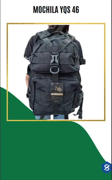 MOCHILA NEGRA YQS46