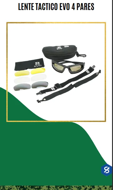 LENTE TACTICO EVO 4PARES